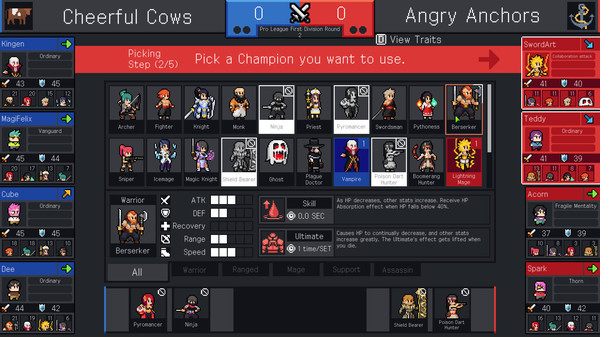 Teamfight Manager screenshot