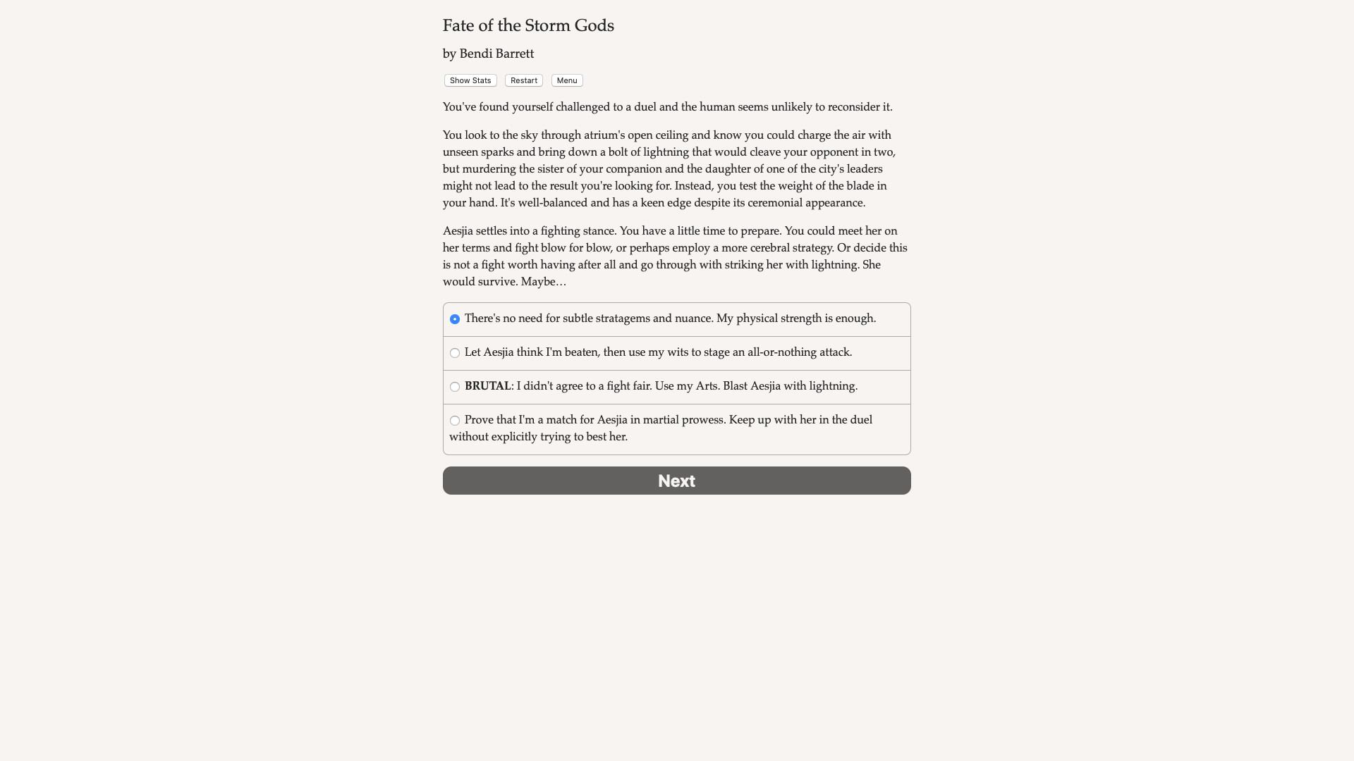 Fate of the Storm Gods Demo #0