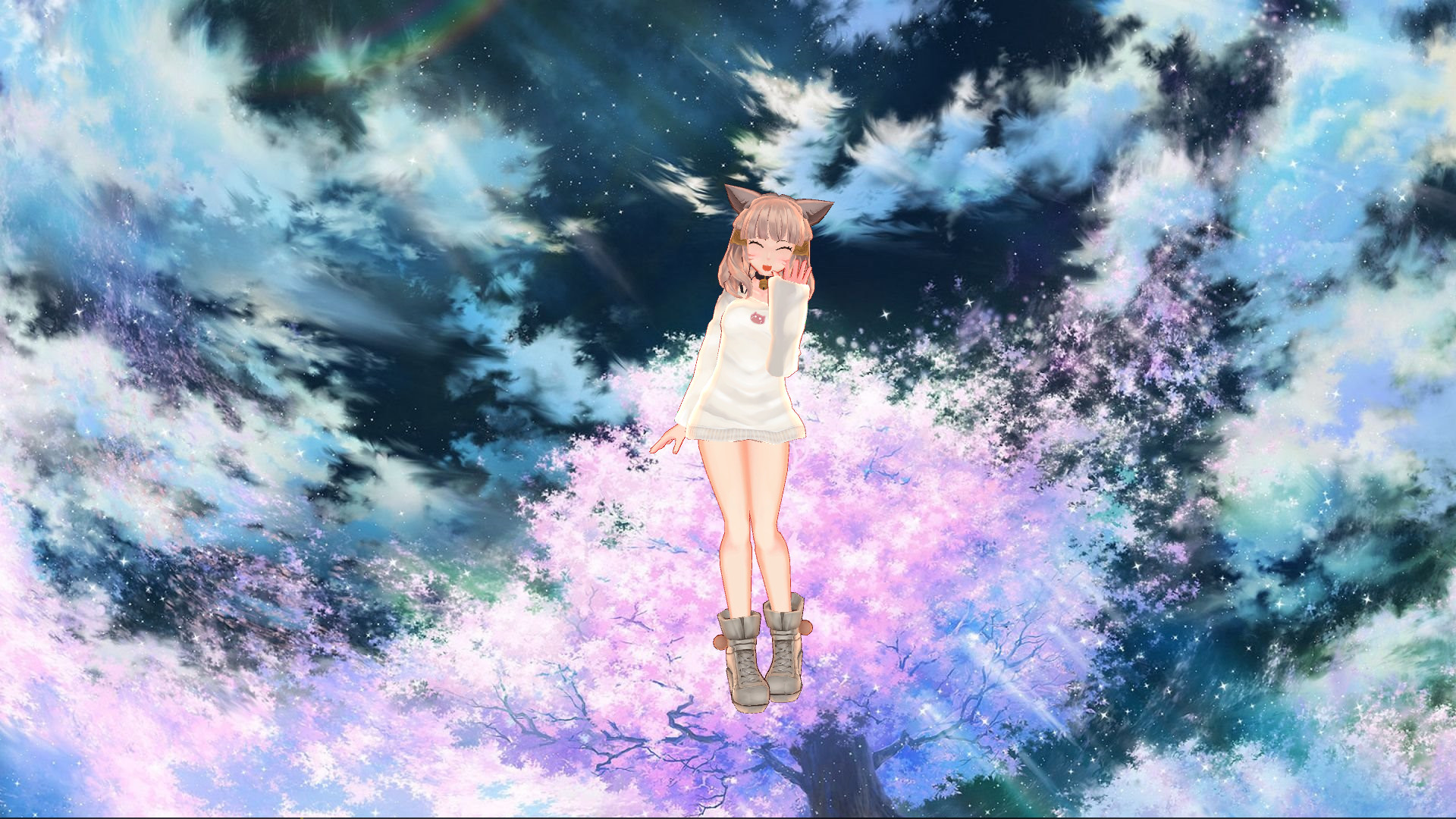 Steam Workshop::Flying Anime Girl On Sky (DUAL)