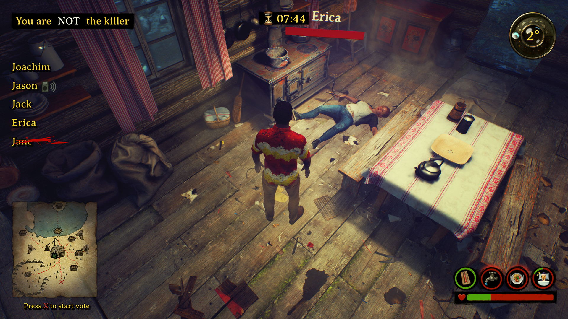 Killer in the cabin screenshot 1