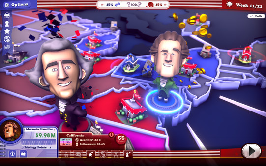скриншот The Political Machine 2020 - The Founding Fathers DLC 2