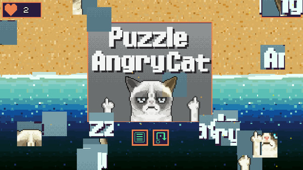 скриншот Puzzle Angry Cat 1