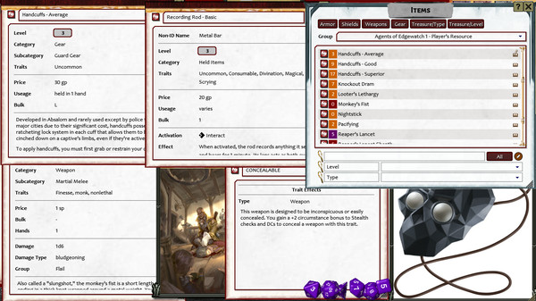 скриншот Fantasy Grounds - Pathfinder 2 RPG - Agents of Edgewatch AP 1: Devil at the Dreaming Palace 0