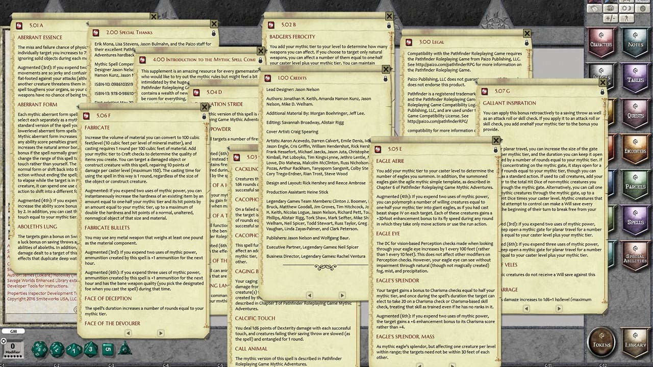 Fantasy Grounds - Mythic Spell Compendium #0