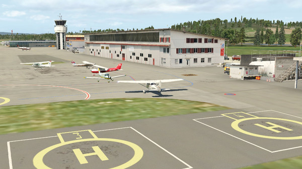 скриншот X-Plane 11 - Add-on: FlyLogic - Airport Bern-Belp 2