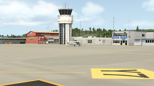скриншот X-Plane 11 - Add-on: FlyLogic - Airport Bern-Belp 1