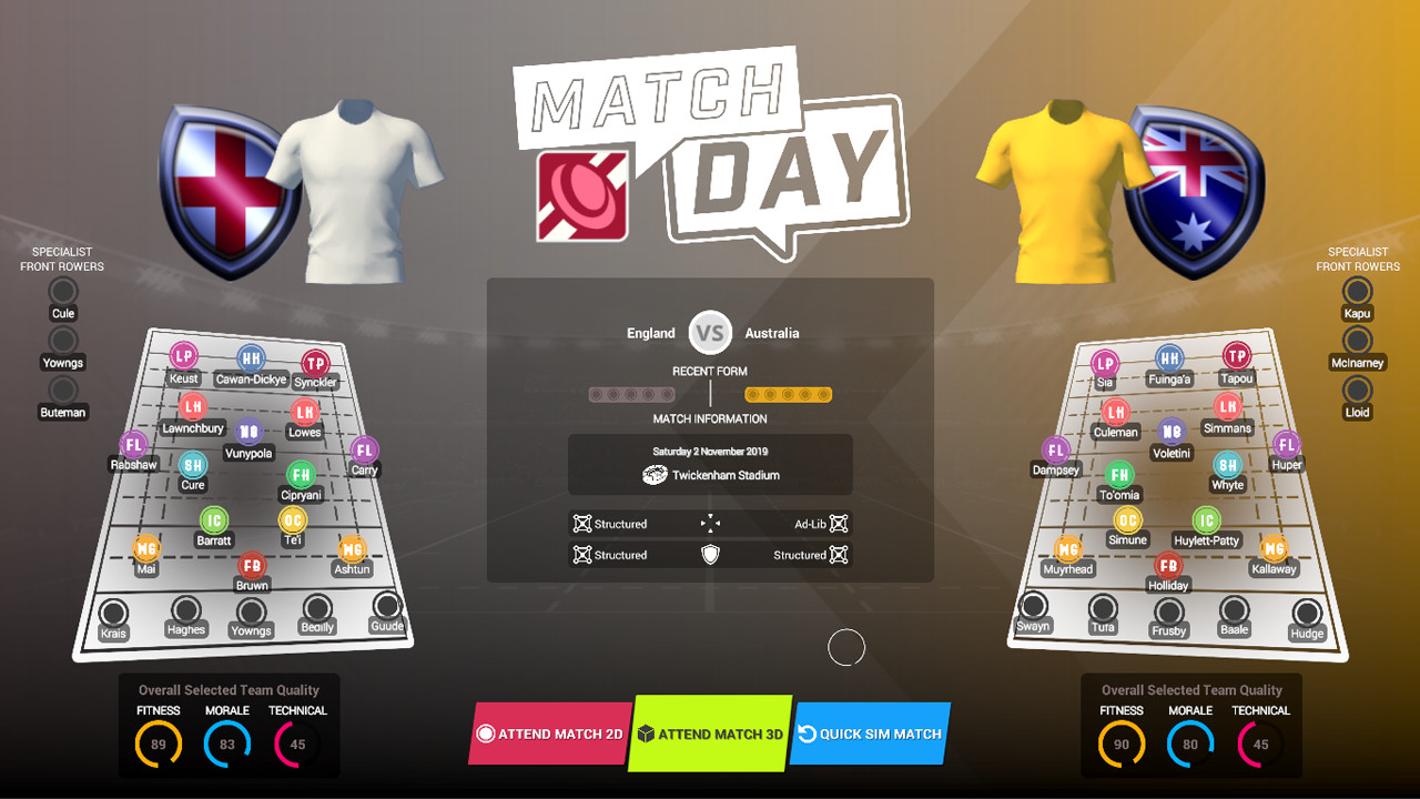 Rugby Union Team Manager 3 DLC “The International Teams and Competitions. Plus extra French Teams and Division” #7