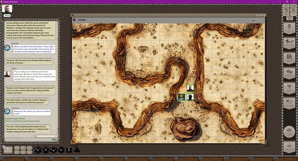 скриншот Fantasy Grounds - Black Scrolls Desert Canyons (Map Tile Pack) 4