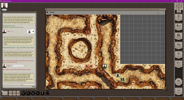 скриншот Fantasy Grounds - Black Scrolls Desert Canyons (Map Tile Pack) 2