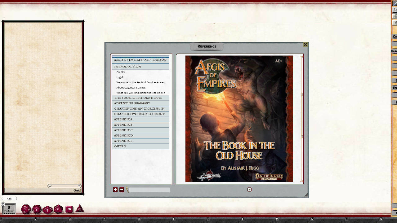 Fantasy Grounds - Aegis of Empires 1: The Book in the Old House Featured Screenshot #1