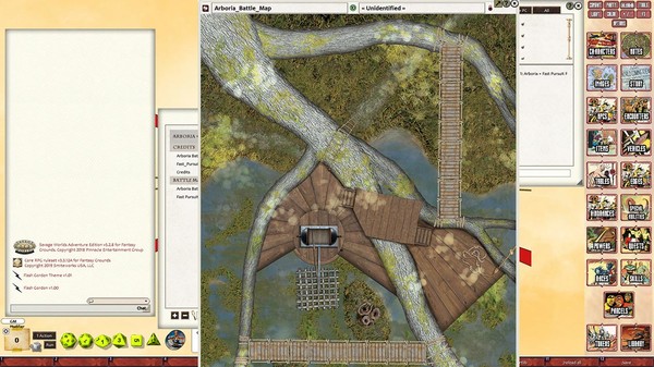 скриншот Fantasy Grounds - Flash Gordon Combat Map 1: Arboria + Fast Pursuit Rocket 2