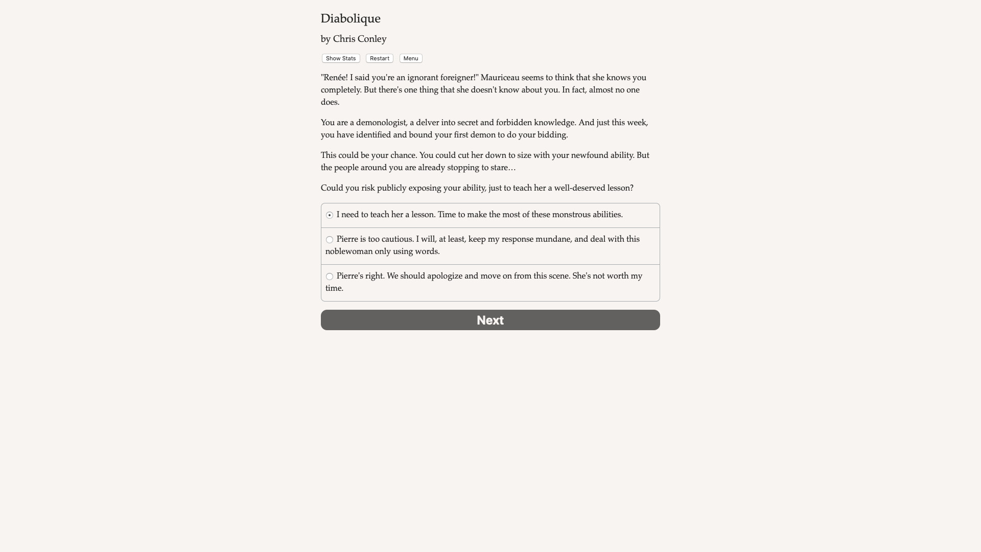 Revolution Diabolique Demo #0