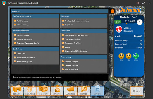 Скриншот из GoVenture Entrepreneur