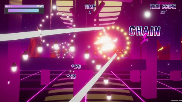 Synthwave Glider game for Linux 1