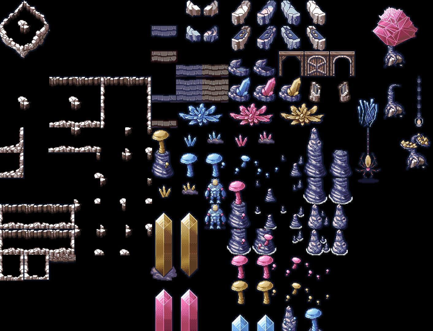 RPG Maker MV - Crystal Cavern Asset Pack screenshot screenshot 1