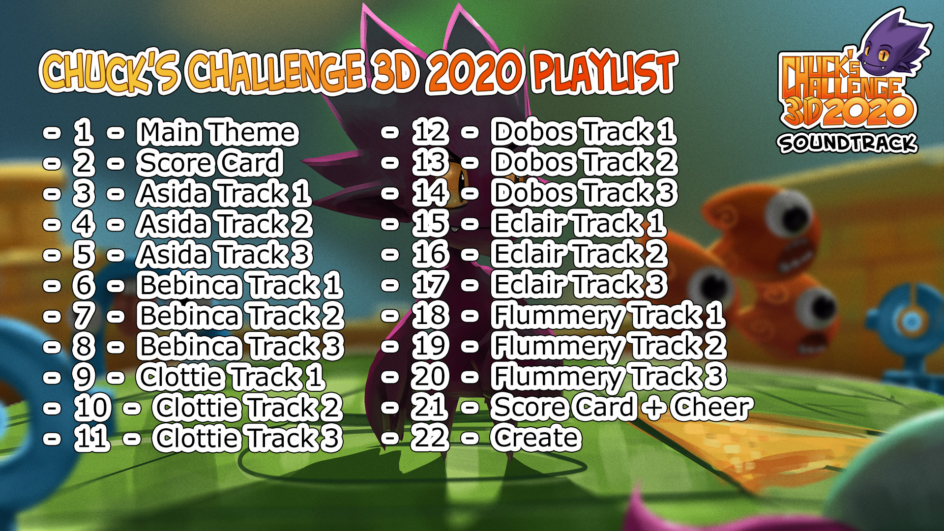 Chuck's Challenge 3D 2020 - Soundtrack #0
