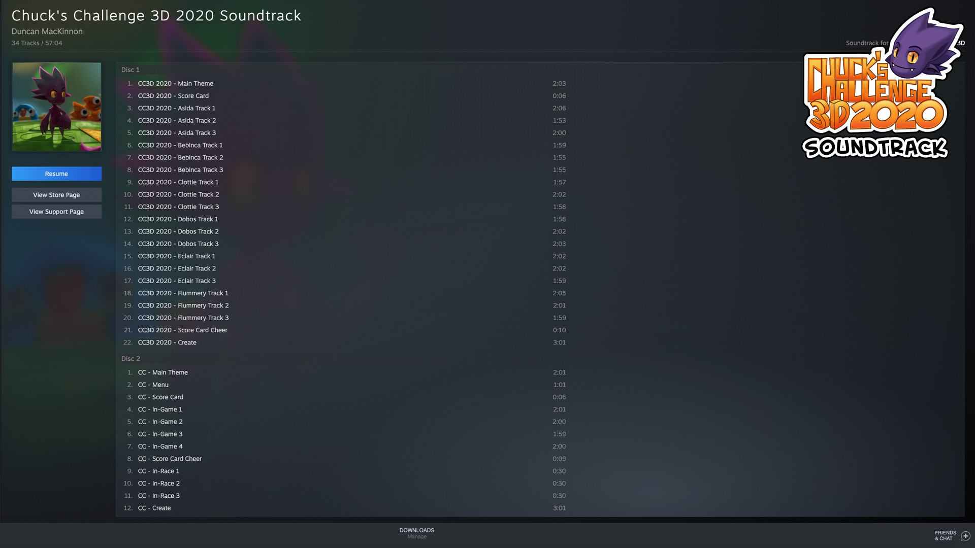Chuck's Challenge 3D 2020 - Soundtrack #3
