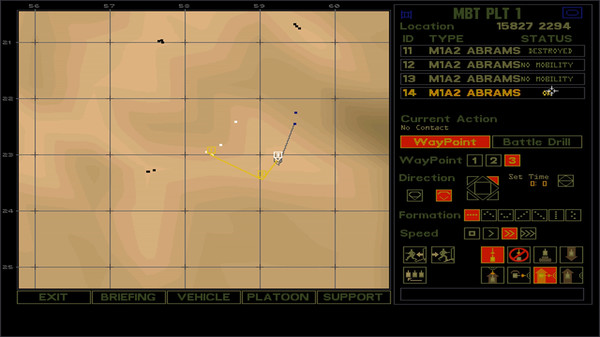 Скриншот из M1 Tank Platoon II