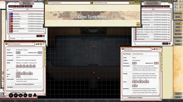 скриншот Fantasy Grounds - Pathfinder 2 RPG - Pathfinder Society Scenario #1-25: Grim Symphony 0