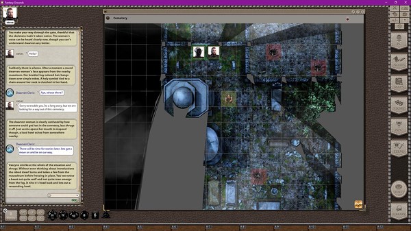 скриншот Fantasy Grounds - Black Scrolls Cemetery (Map Tile Pack) 1