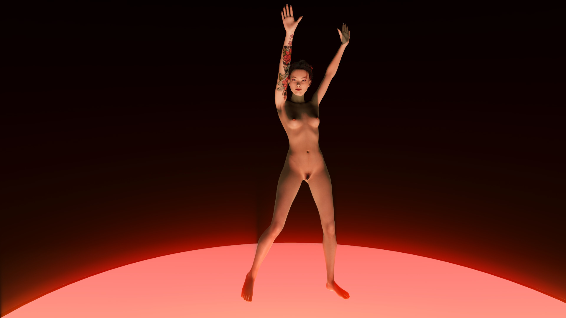 3d nude dance