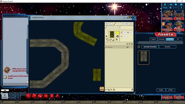 скриншот Fantasy Grounds - Pathfinder Map Pack: Starship Chambers 0