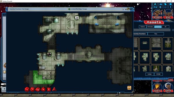 скриншот Fantasy Grounds - Pathfinder Map Pack: Starship Chambers 2