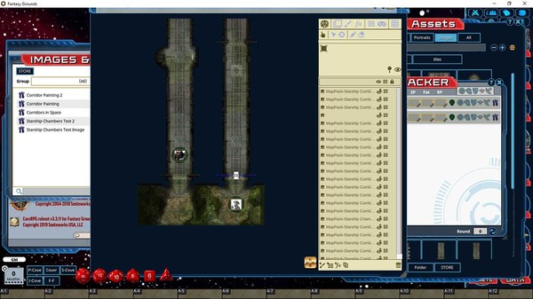 скриншот Fantasy Grounds - Pathfinder Map Pack: Starship Corridors 0