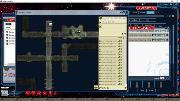 скриншот Fantasy Grounds - Pathfinder Map Pack: Starship Corridors 4