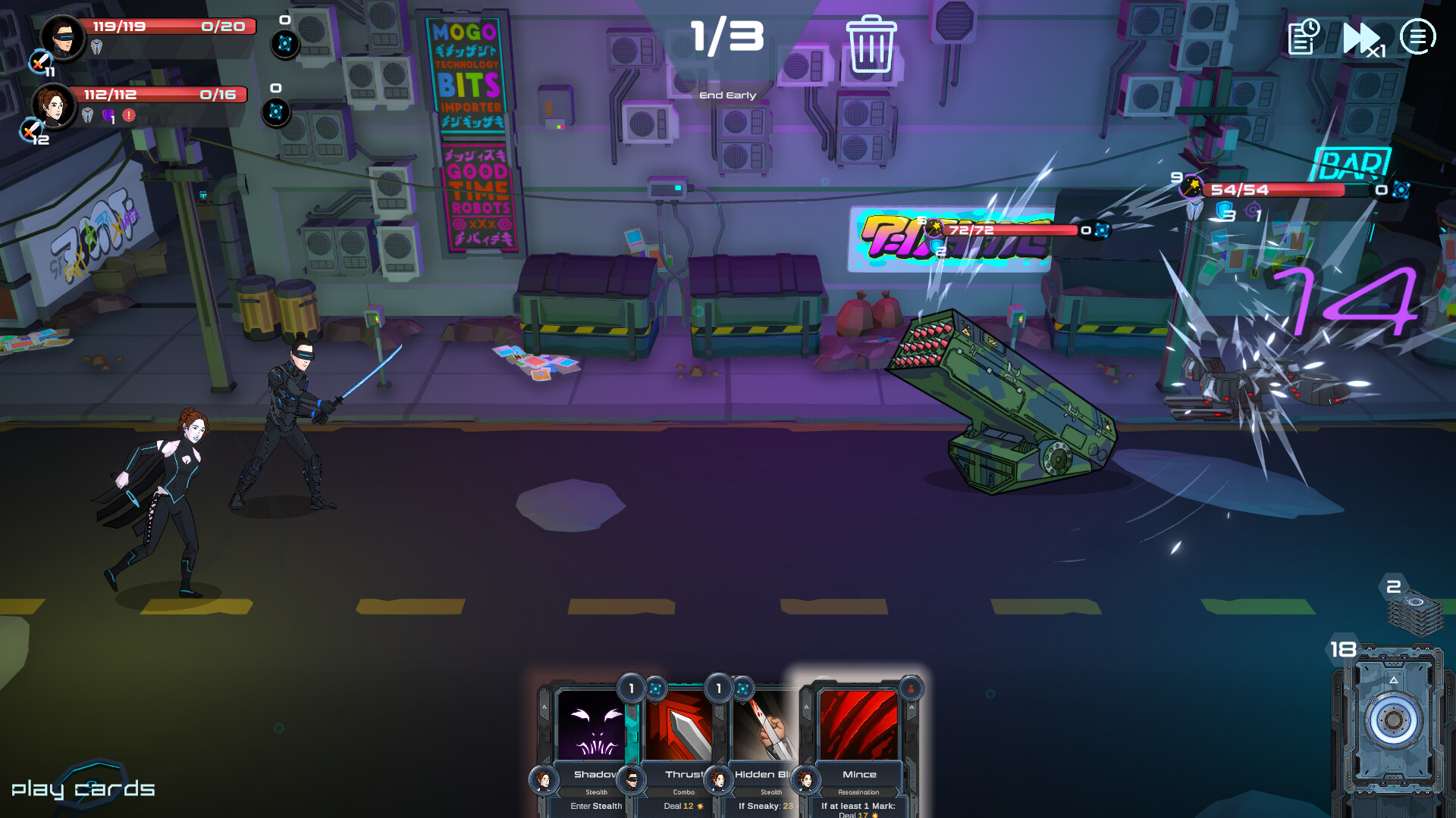 Metroplex Zero: Sci-Fi Card Battler screenshot 1