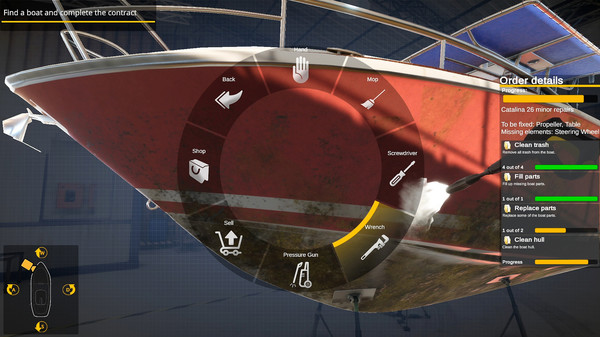 Скриншот из Yacht Mechanic Simulator: First Contract
