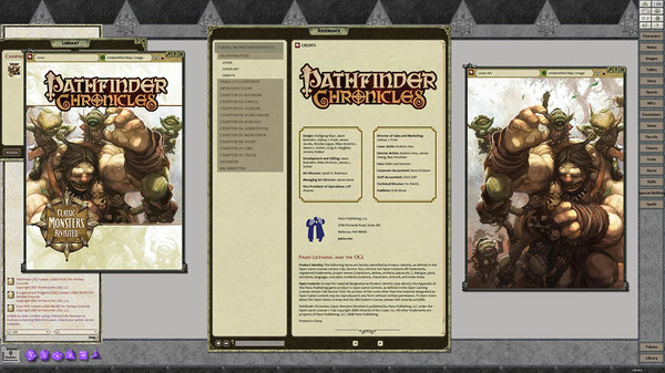 скриншот Fantasy Grounds - Pathfinder RPG - Chronicles: Classic Monsters Revisited 0