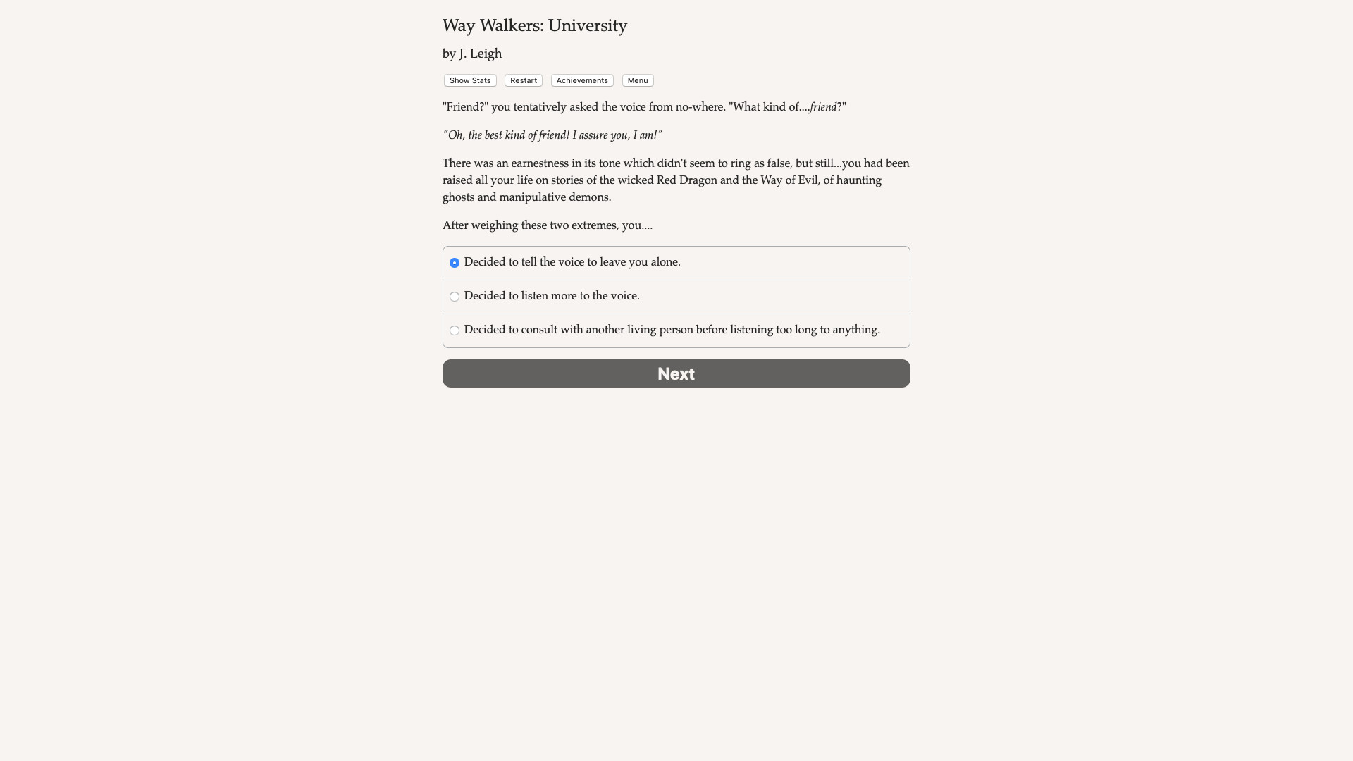 Way Walkers: University screenshot 1