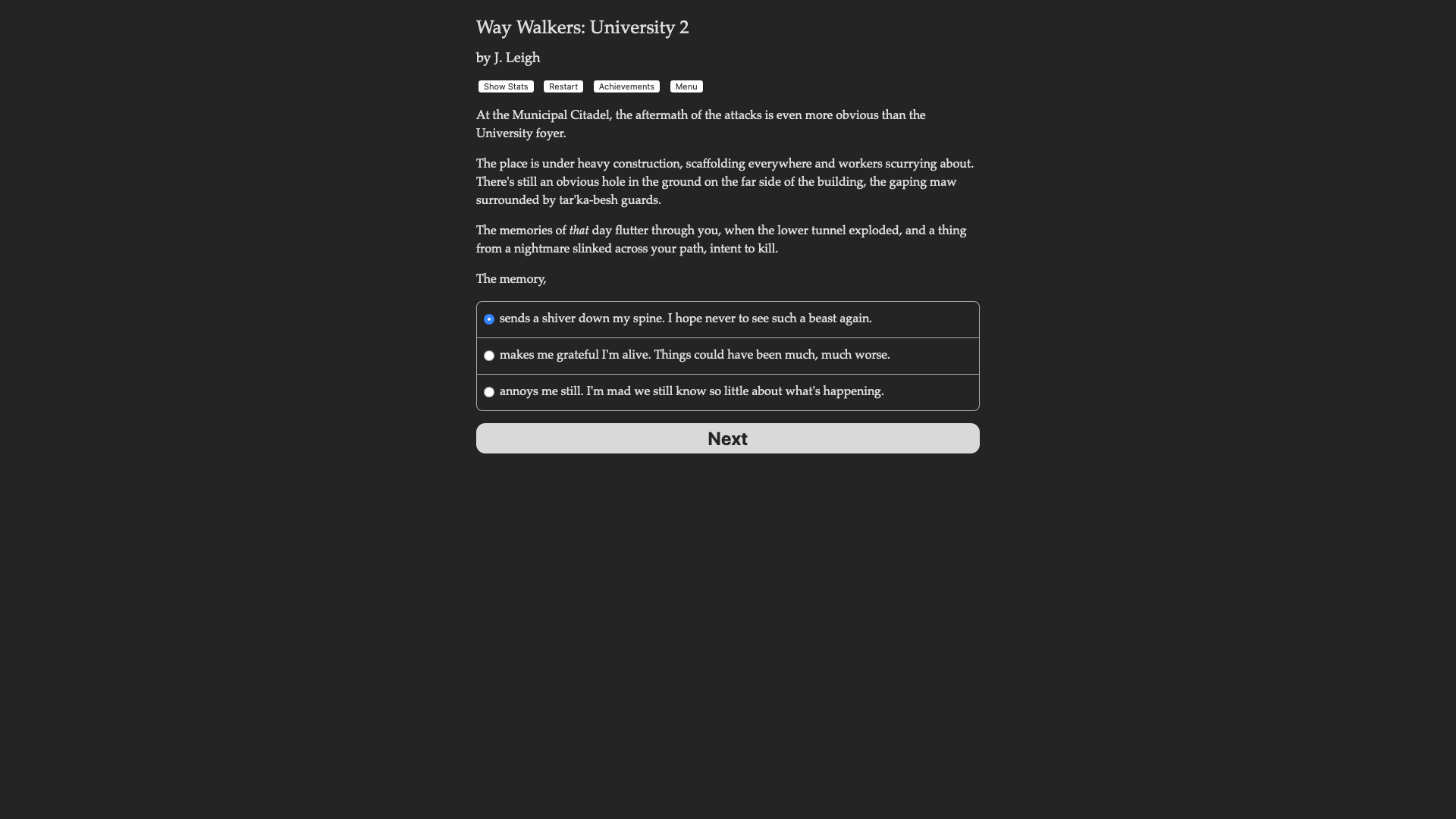 Way Walkers: University 2 #4