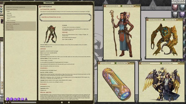 скриншот Fantasy Grounds - Pathfinder RPG - Campaign Setting: Construct Handbook 3