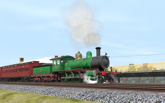 скриншот Trainz 2019 DLC - Victorian Railways V Class 2 Tone Green 4