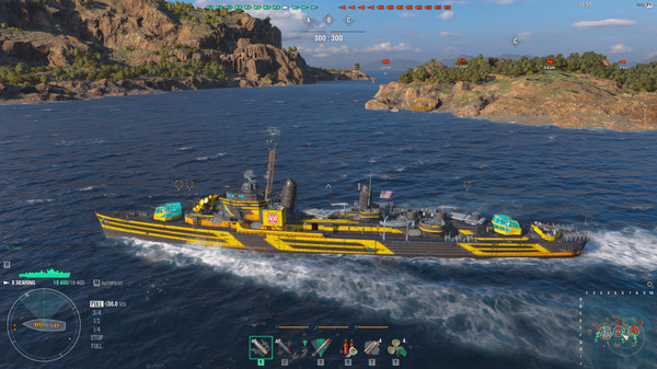 скриншот World of Warships — Gearing: Gold Bug 1