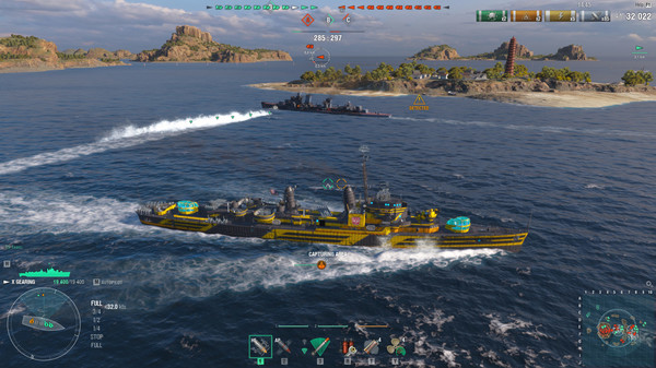 World of Warships — Gearing: Gold Bug