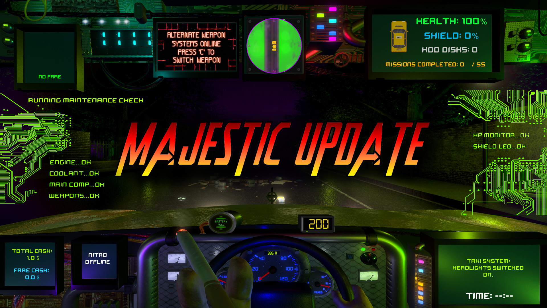 CyberTaxi screenshot 1