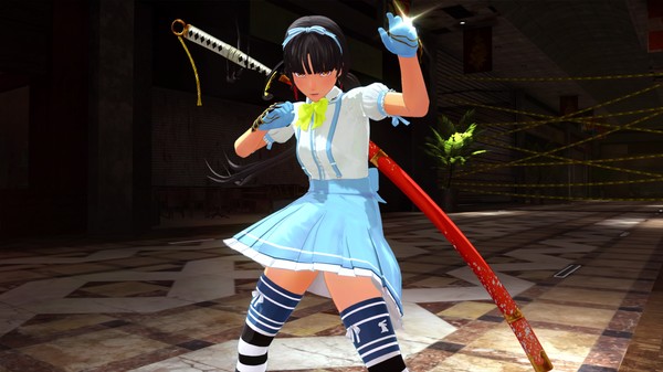 скриншот OneeChanbara ORIGIN - Exclusive Saki Costume: Aya's Present: Wonderland Azure 1