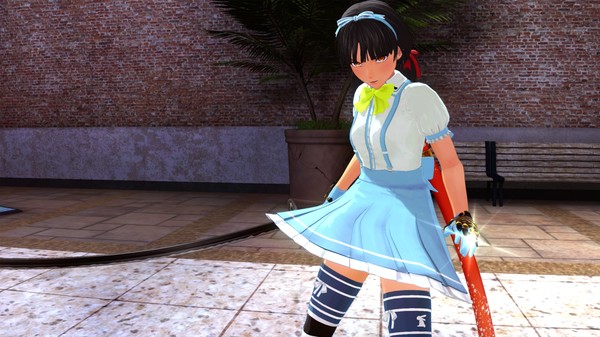 скриншот OneeChanbara ORIGIN - Exclusive Saki Costume: Aya's Present: Wonderland Azure 2