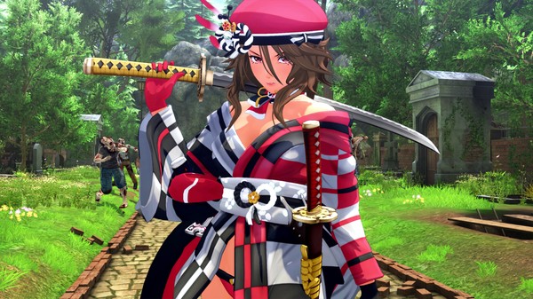 скриншот OneeChanbara ORIGIN - Exclusive Aya Costume: Saki's Fantasy: Courtesan Red 4
