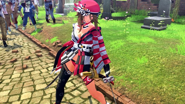 скриншот OneeChanbara ORIGIN - Exclusive Aya Costume: Saki's Fantasy: Courtesan Red 2