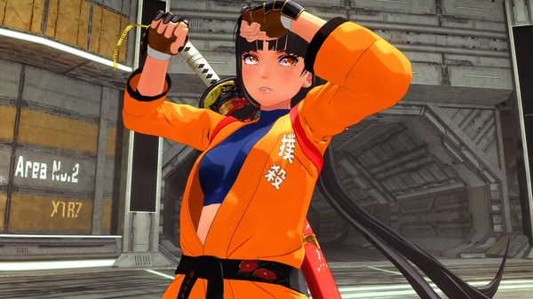скриншот OneeChanbara ORIGIN - Exclusive Saki Costume: Tsubaki-Style Mortal Combat Gi: Dragon Orange 1