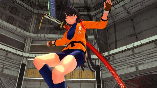 скриншот OneeChanbara ORIGIN - Exclusive Saki Costume: Tsubaki-Style Mortal Combat Gi: Dragon Orange 2