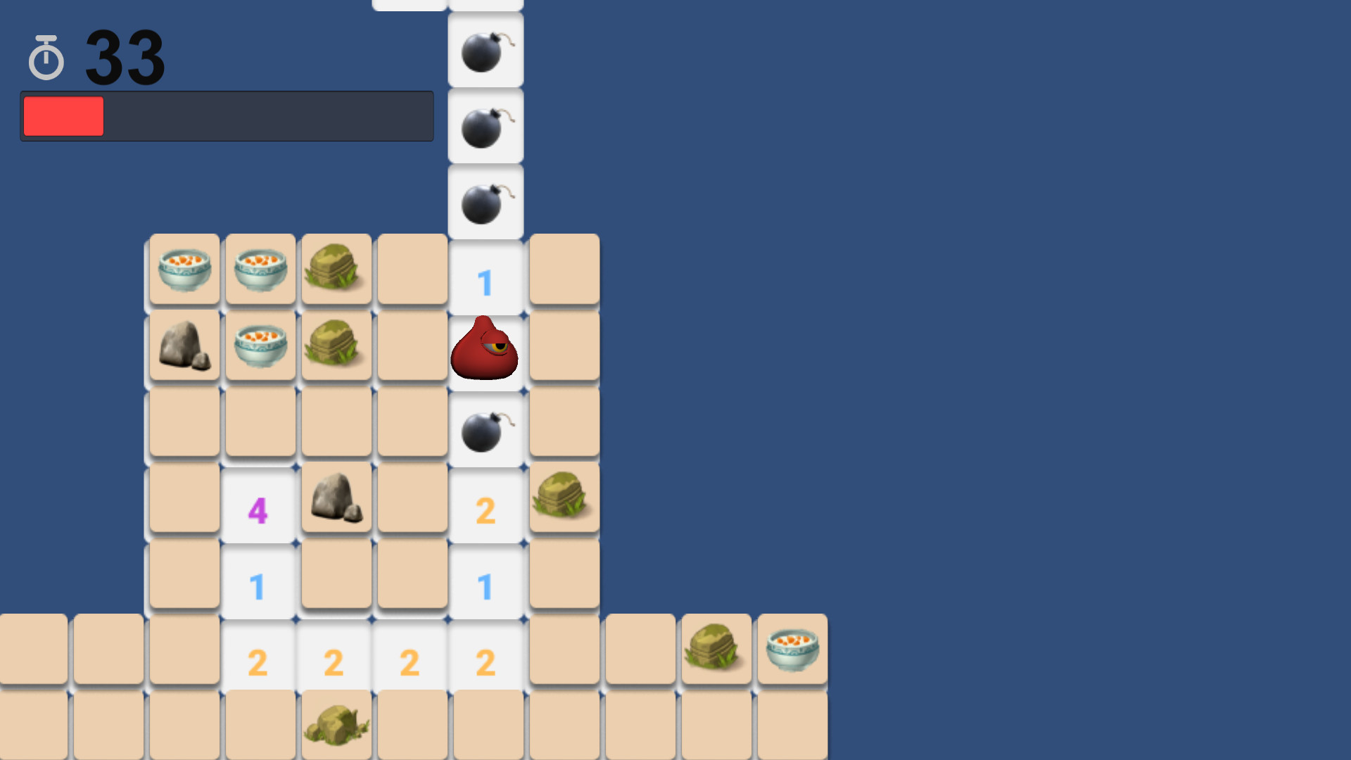 Minesweeper adventure game