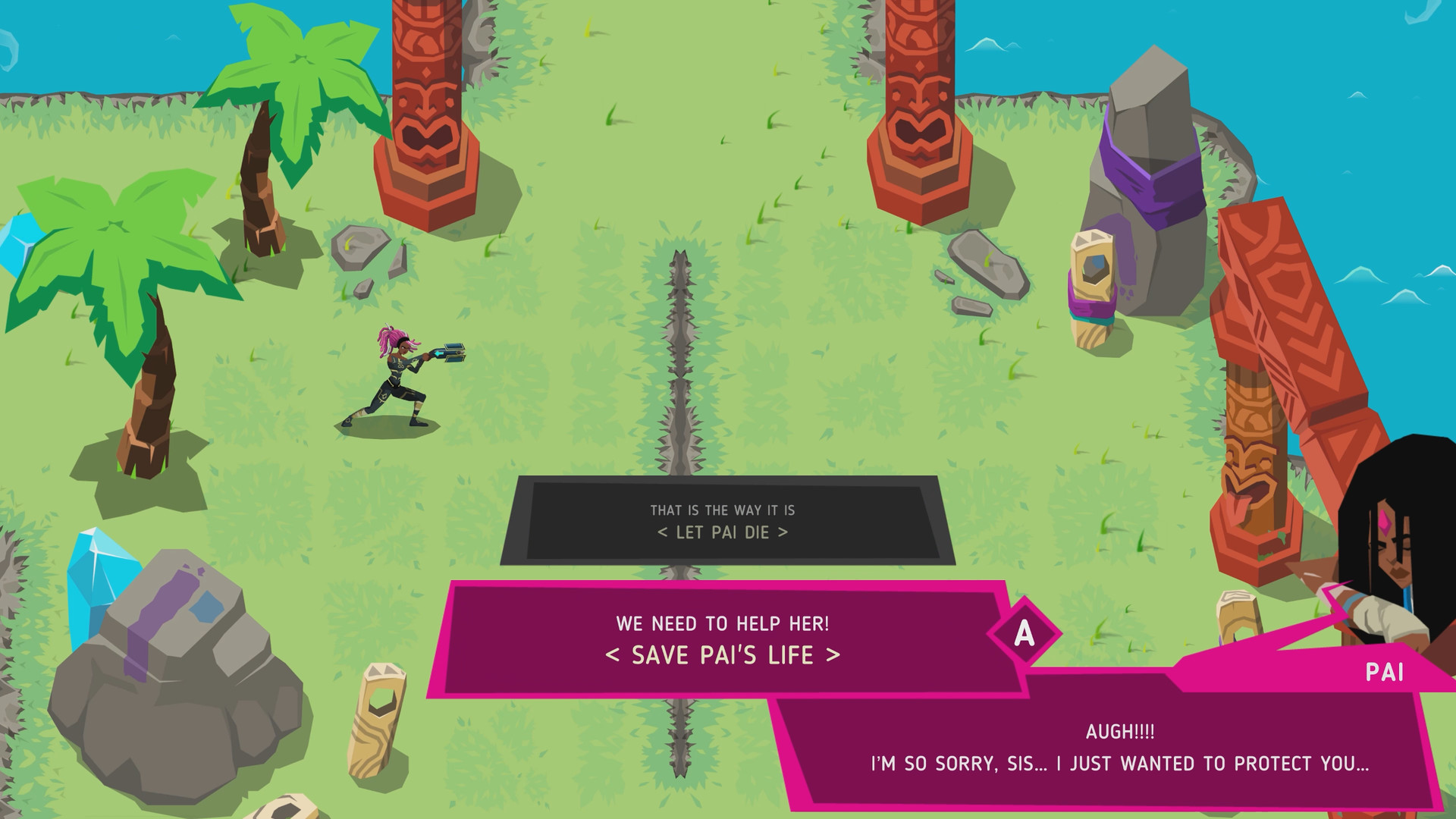 Grid Fight - Mask of the Goddess - First Boot #0