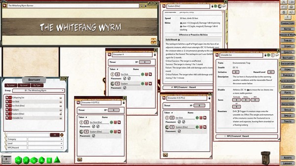 скриншот Fantasy Grounds - Pathfinder 2 RPG - Pathfinder Society Bounty #1: The Whitefang Wyrm 2