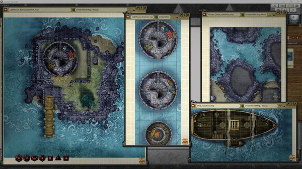 скриншот Fantasy Grounds - FG Coastlines Map Pack 4
