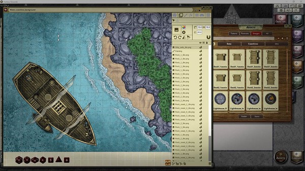 скриншот Fantasy Grounds - FG Coastlines Map Pack 2